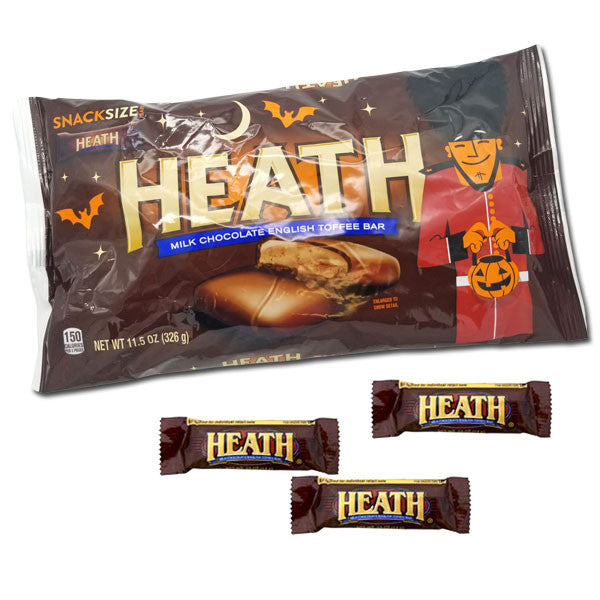 heath snack size halloween candy bars