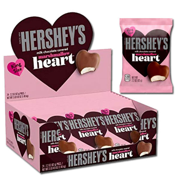 Hershey's Valentine's Day Marshmallow Hearts 24 Count