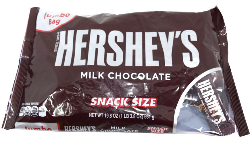 Hershey's Milk Chocolate Snack Size Candy Bars - 42ct