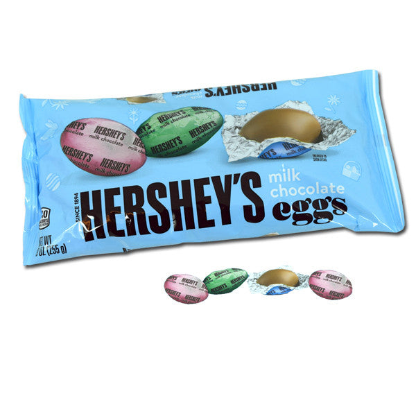 Hershey's solid milk chocolate eggs