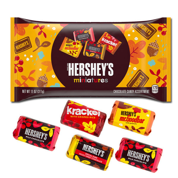 Hershey's Miniatures Candy Bars 11oz Fall Bag