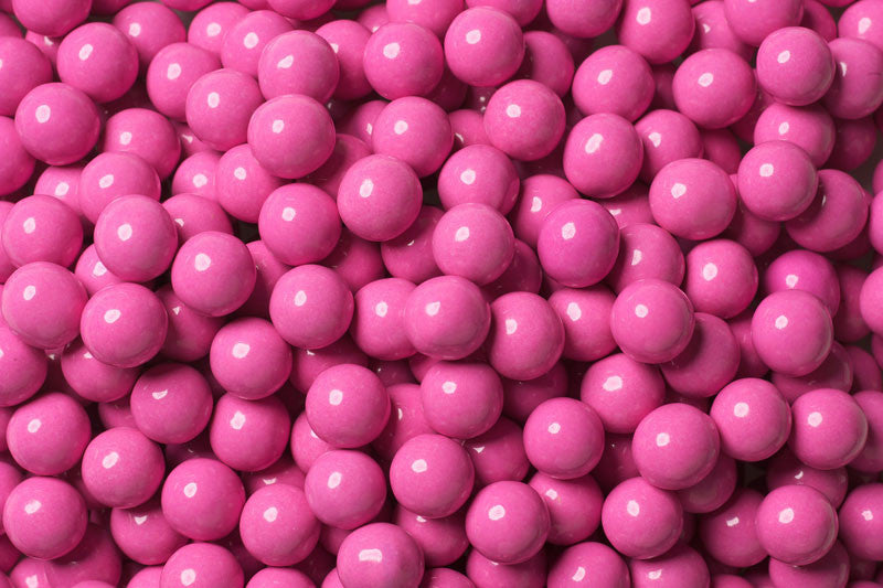 Shimmer Bright Pink Mini Chocolate Candy Balls 2lb Bag