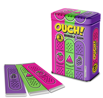 Ouch! Bubble Gum - 2oz / 12ct