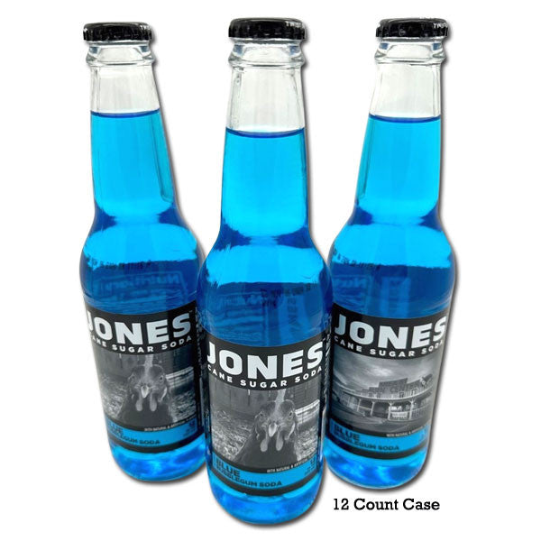 Jones Blue Raspberry Jones Blue Bubblegum Soda - 12oz / 12 count – Blair Candy Company