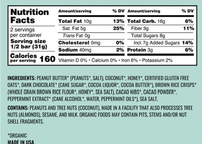 Kate's Dark Chocolate Mint Bars 12 Count