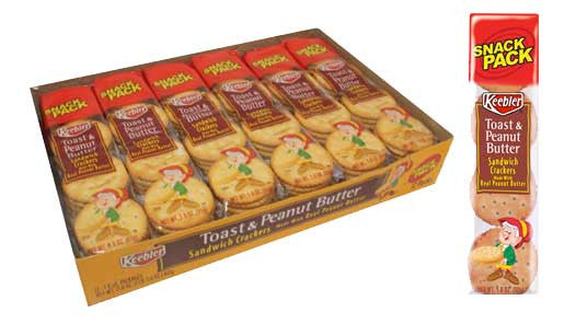 Keebler Toast & Peanut Butter Crackers 12 Pack