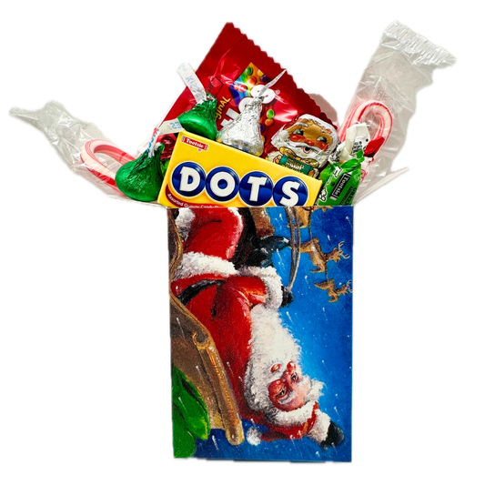 Personal Size Christmas Candy Treat Box for Kids - Santa