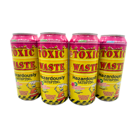 Toxic Waste Seismic Strawberry Kiwi Energy Drink - 16oz / 4ct