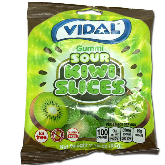 Gummi Sour Kiwi Slices