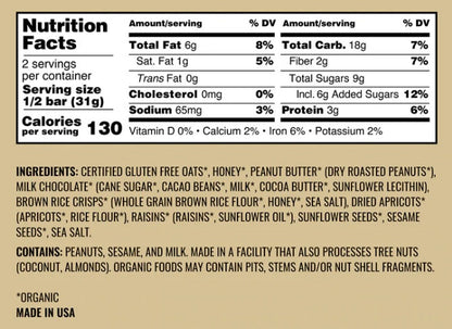 Kates Peanut Butter Milk Chocolate Bars 12 Count