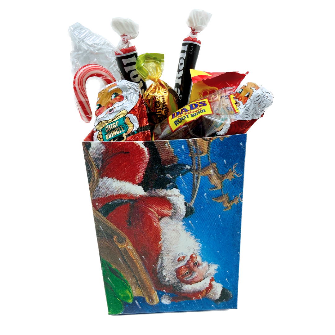 Personal Size Christmas Candy Treat Box for Adults - Santa