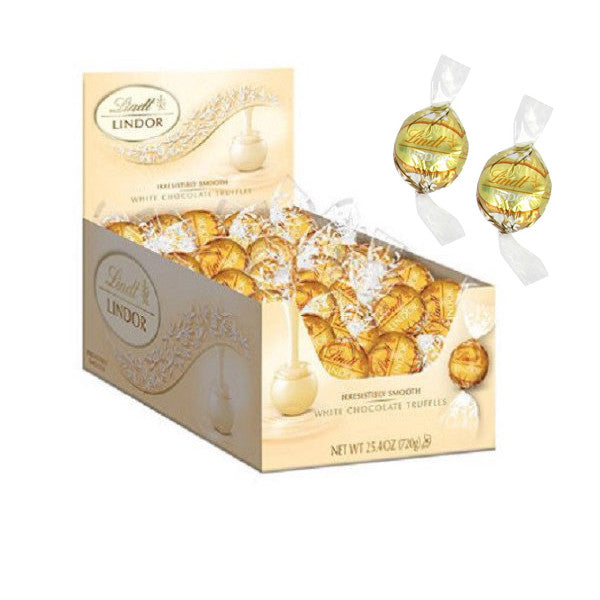 Lindt Lindor White Chocolate Truffles - 60ct