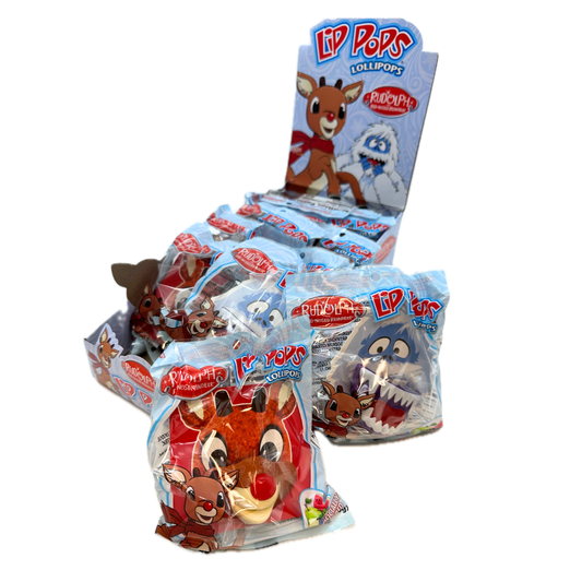 Rudolph and Friends Lips Lollipops - 12ct