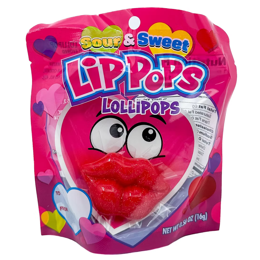 Sour & Sweet Lip Pops Lollipops - 12ct