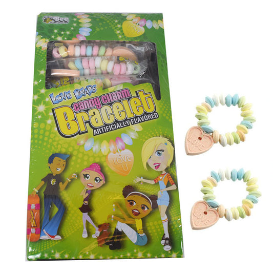 Love Beads Candy Charm Bracelets 48 Count