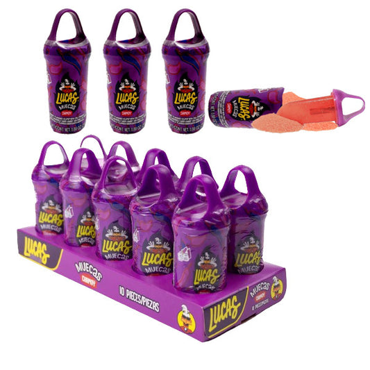 Mexican Candy Lucas Muecas Chamoy Lollipops - 0.88oz / 10ct