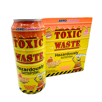 Toxic Waste Mythical Mango Energy Drink - 16oz / 4ct