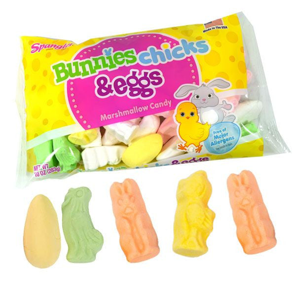 Marshmallow Bunnies, Chicks, Eggs - 10oz