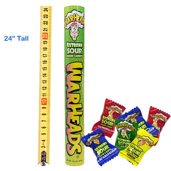 Mega Tube Bank Warheads Candy (2 Feet Tall)