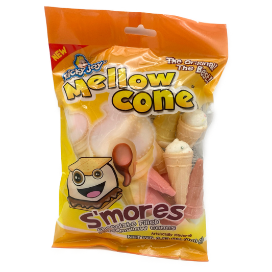 Mellow Cones S'mores Chocolate Filled Marshmallow Cones - 3.53oz