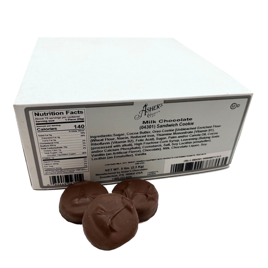 Milk Chocolate Covered Sandwich Cookies - 5lb