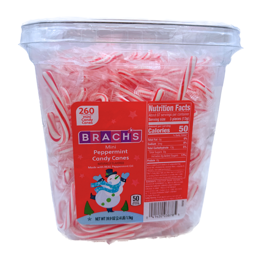 Brach's Mini Peppermint Candy Canes - 39.9oz / 260ct