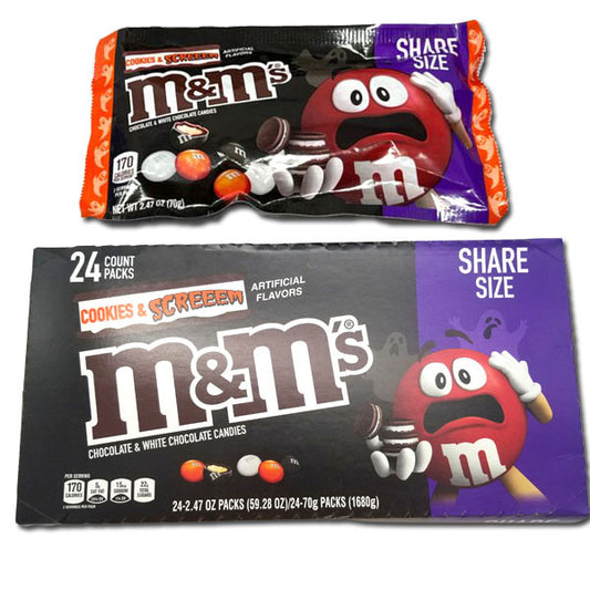 M&M's Cookies & Scream Share a Size packs Halloween