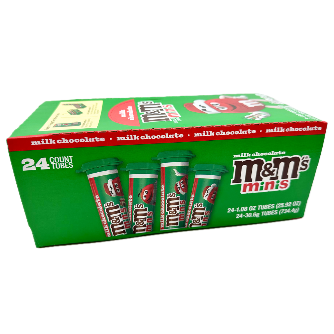 M&M's Milk Chocolate Minis Holiday Gift Tubes - 1.08oz / 24ct
