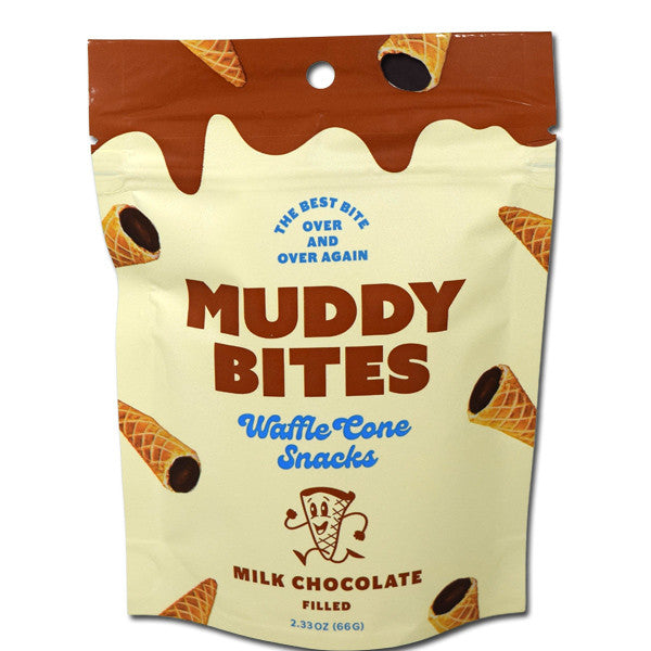 Muddy Bites Cones Milk Chocolate 2.33oz