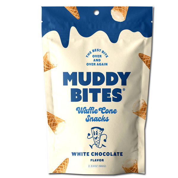 Muddy Bites White Chocolate Cones