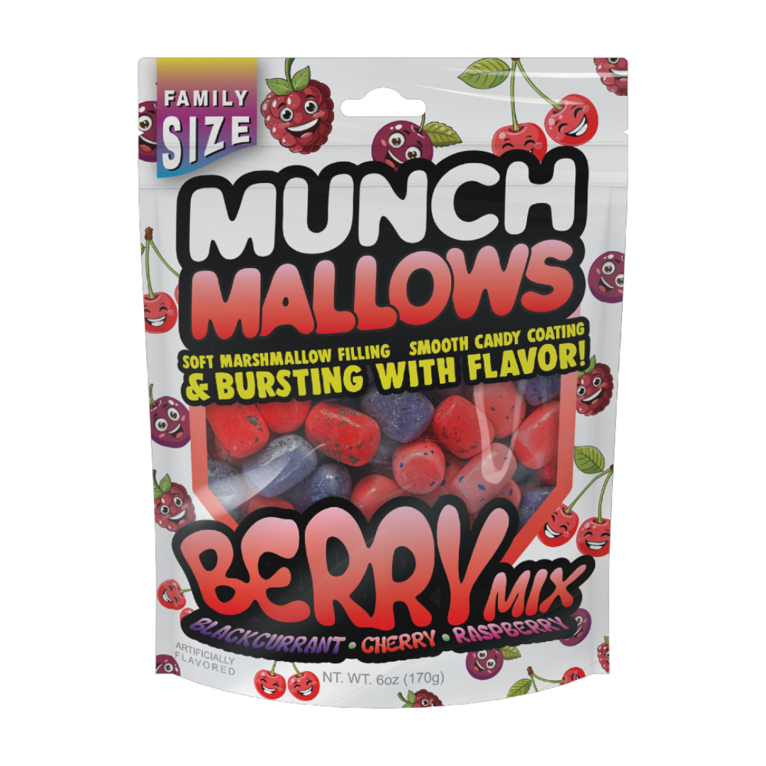 Munch Mallows Berry Mix Marshmallow Candy - 6oz