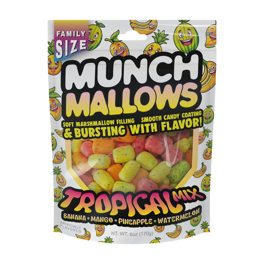 Munch Mallows Tropical Mix Marshmallow Candy - 6oz
