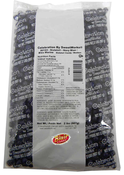 Dark Navy Blue Mini Chocolate Balls 2lb Sixlets