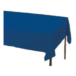 Navy Plastic Tablecloth