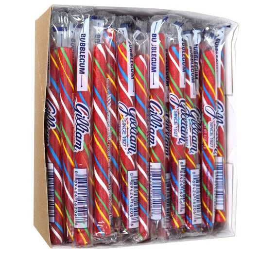 Old Fashion Candy Sticks Bubble Gum 80 Count - Gilliam