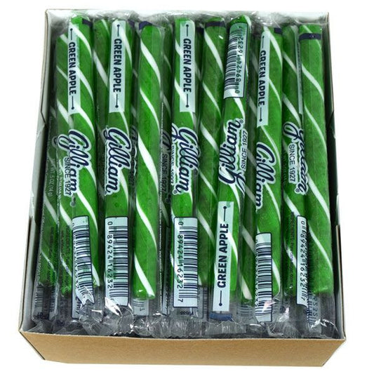 Old Fashion Candy Sticks Green Apple 80 Count - Gilliam