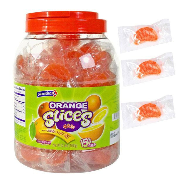 Orange Slices Wrapped 150 Count