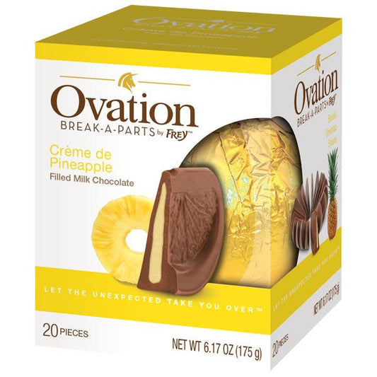 Ovation Creme De Pineapple Milk Chocolate 6.17oz Ball