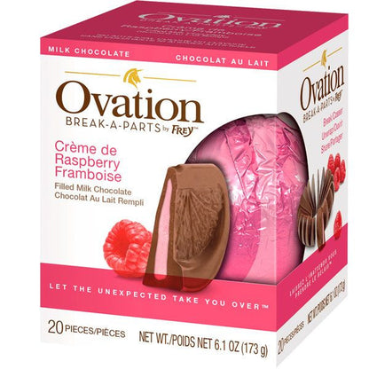 Ovation Creme De Raspberry Milk Chocolate 6.17oz Ball