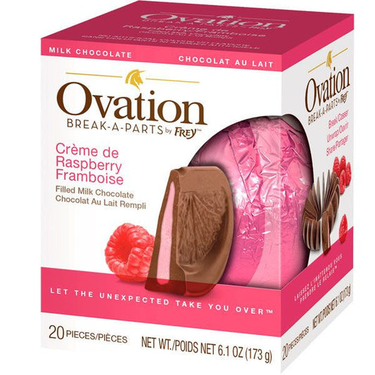 Ovation Creme De Raspberry Milk Chocolate 6.17oz Ball