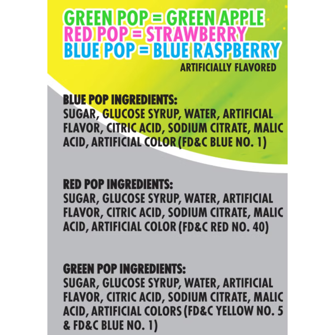 Sour Pacifier Pops - 12ct