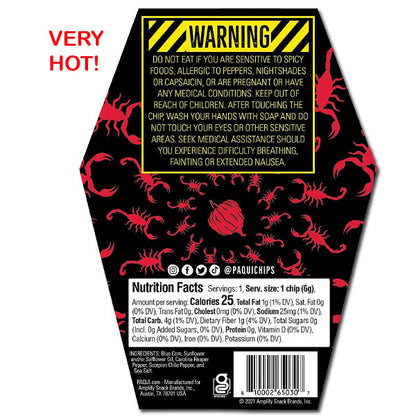 Paqui One Chip Carolina Reaper/Scorpion Pepper 2021