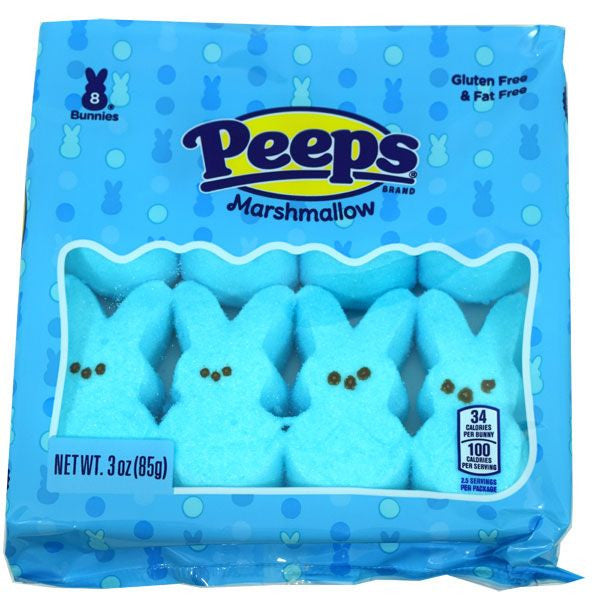 PEEPS Marshmallow Bunnies Blue - 8ct