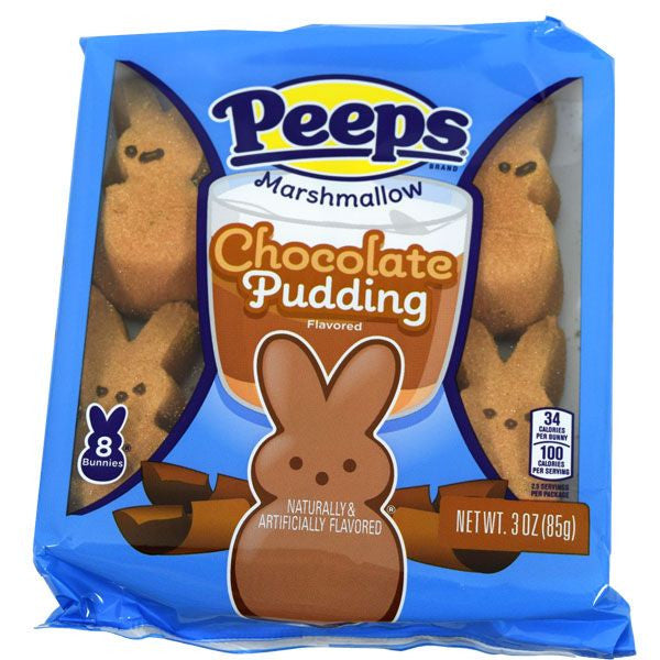 PEEPS Marshmallow Chocolate Pudding Bunnies - 8ct