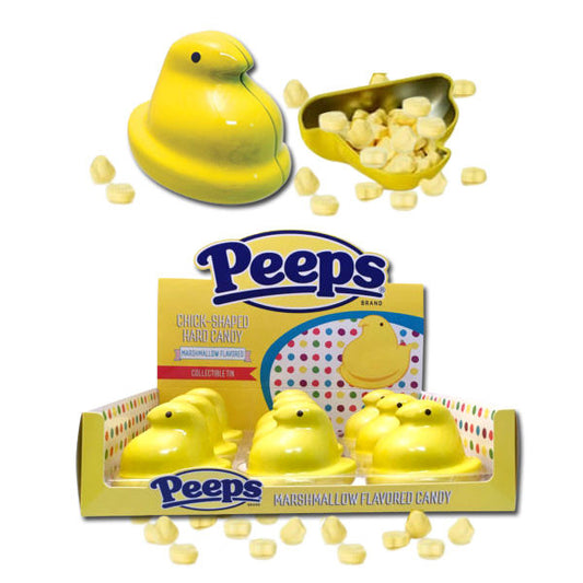 Peeps Chicks Tin with Candy 9 Count