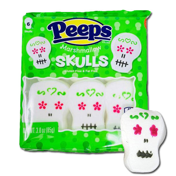 PEEPS Marshmallow Skulls - 6ct