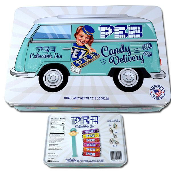 Pez Collectable Delivery Van Tin & Candy