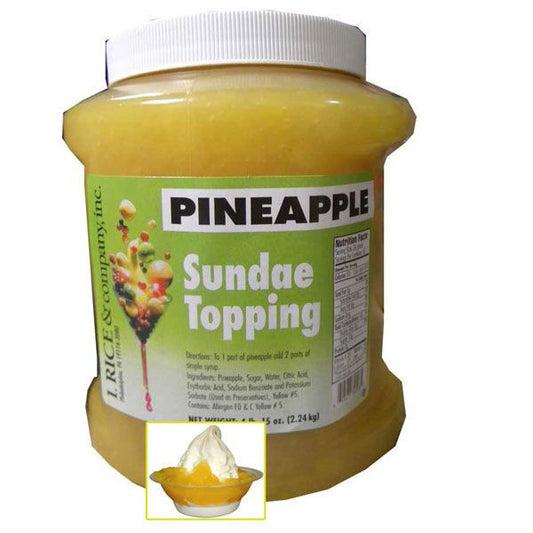 Pineapple Sundae Topping 4.15lb Jar