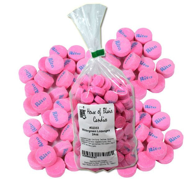 Pink Wintergreen Lozengers 24oz - Canadian Mints