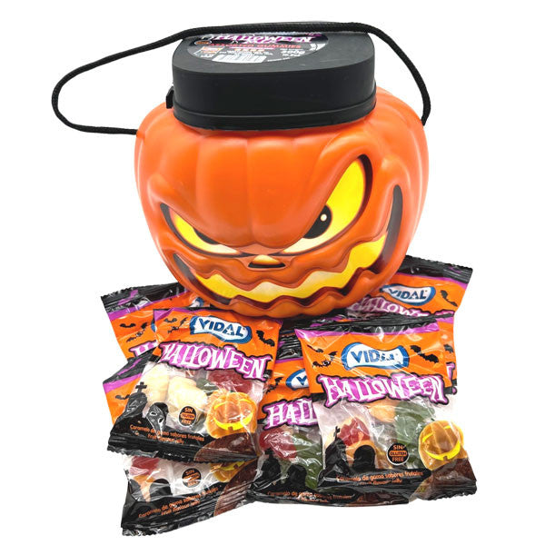 Pumpkin Head Filled With Gummi Candy